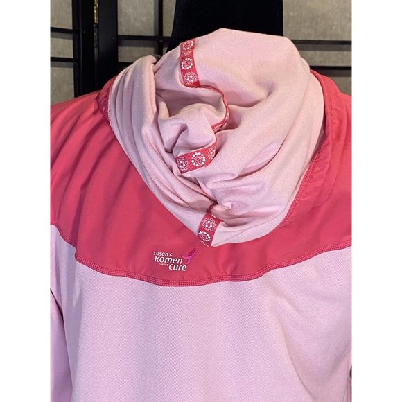 New Balance Susan G Komen Womens Jacket Size L Pinks Lightweight - Picture 6 of 16